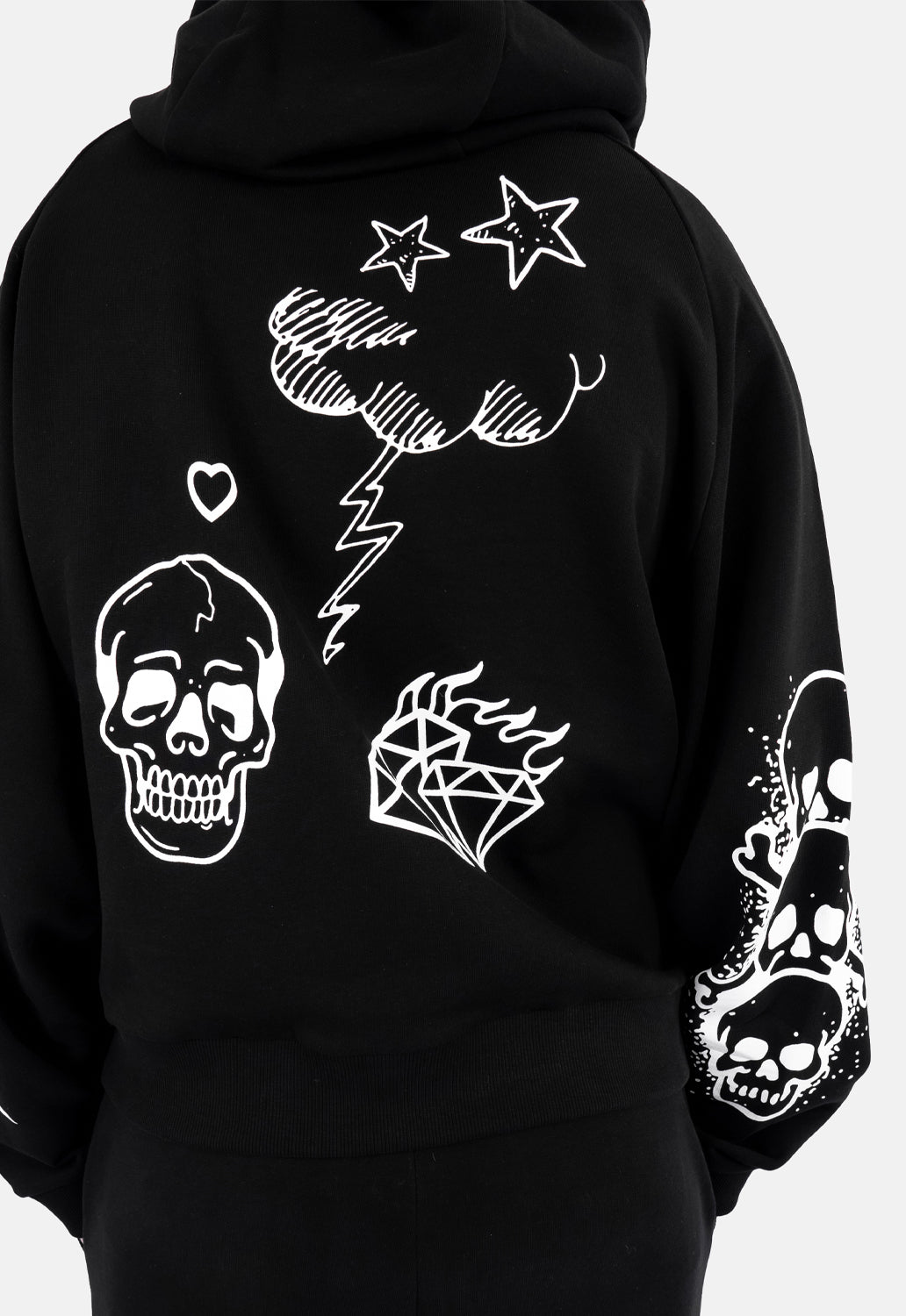 Abel Tattoo Print Hoodie