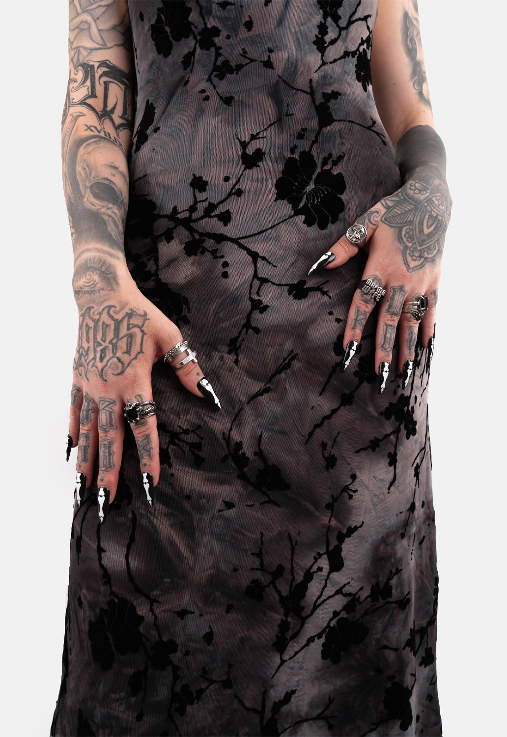 Ambrosia Flocked Maxi Dress