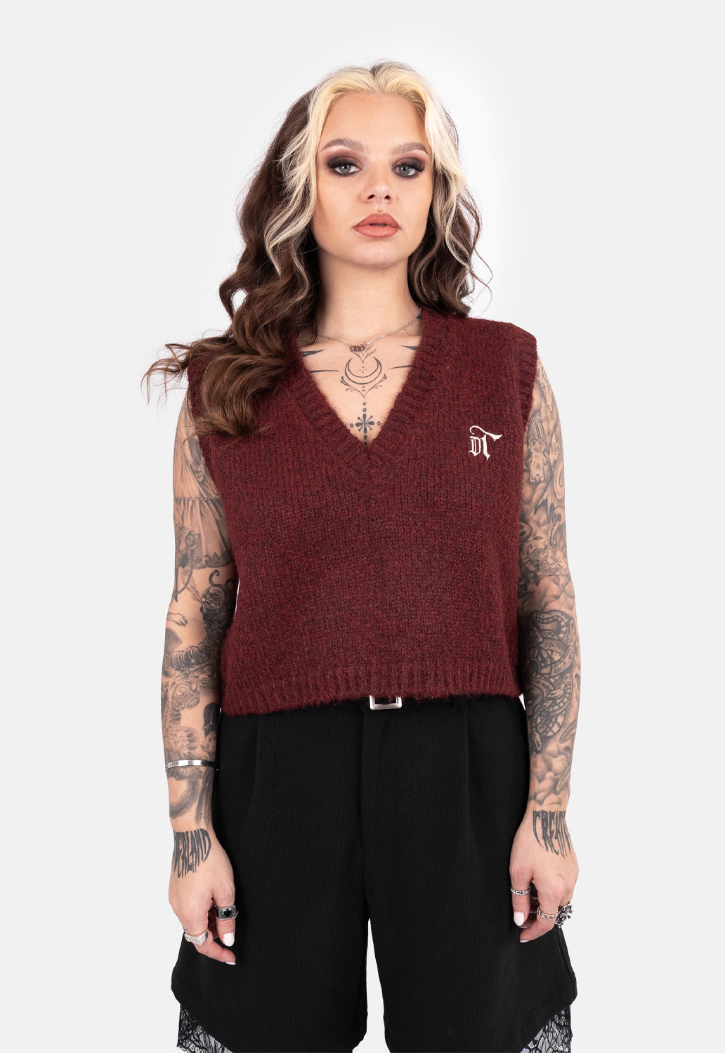 Anslie Graphic Knit Vest – DMG SCY