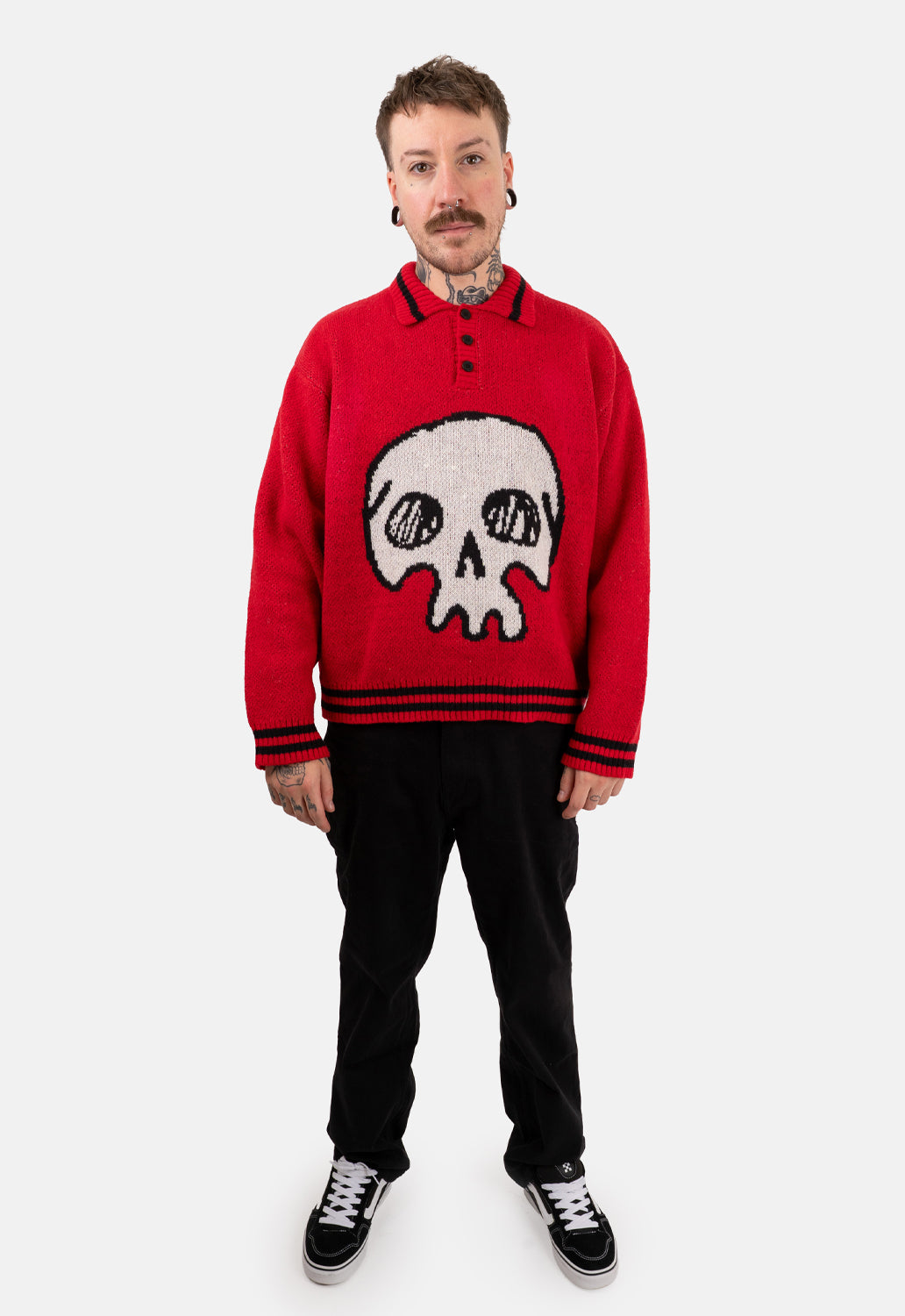 Axton Graphic Knit Rugby Polo
