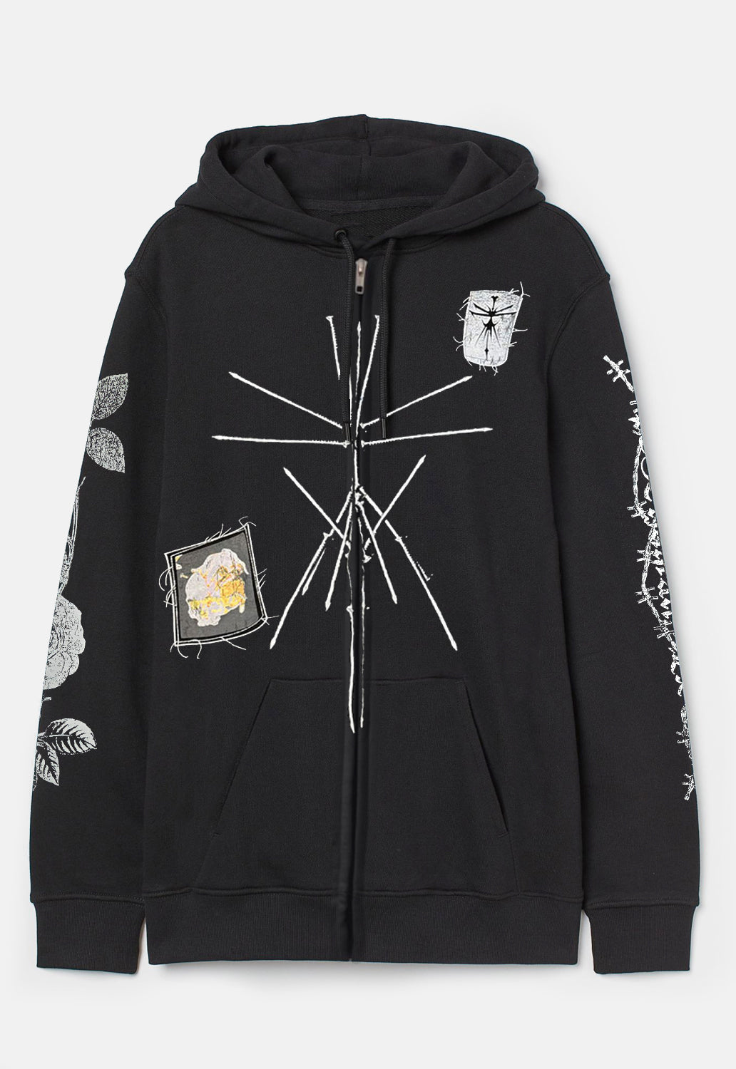 Nailed Symbol Zip Hoodie – DMG SCY