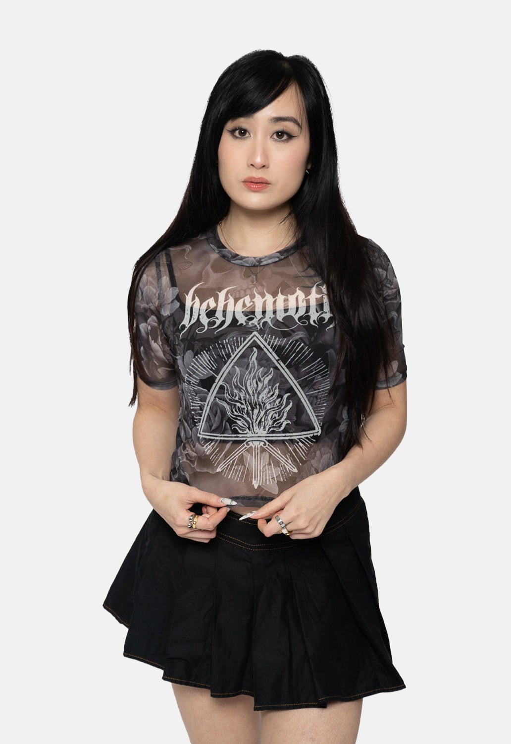 Furor Divinus Mesh Crop Top