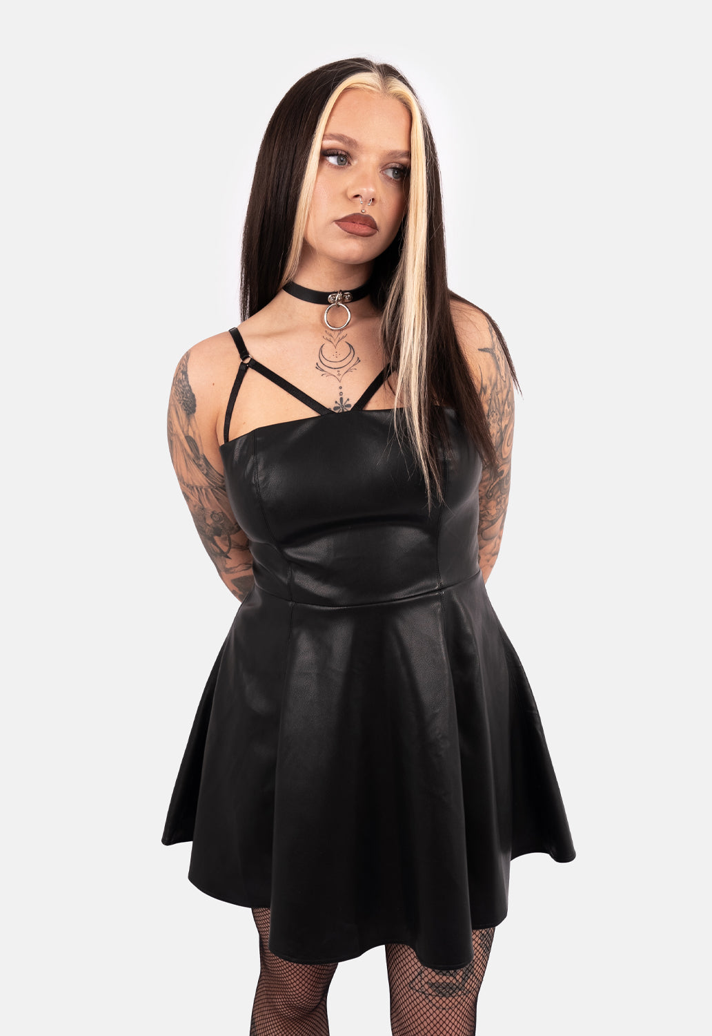 Belladonna PU Strap Mini Dress
