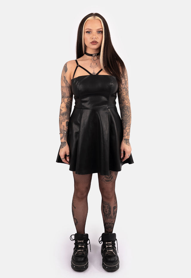 Belladonna PU Strap Mini Dress