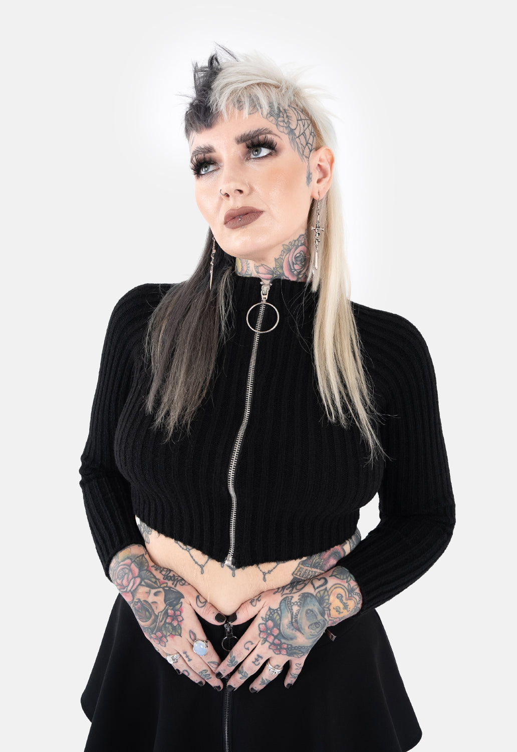 Bonnie Zip Through Long Sleeved Knit