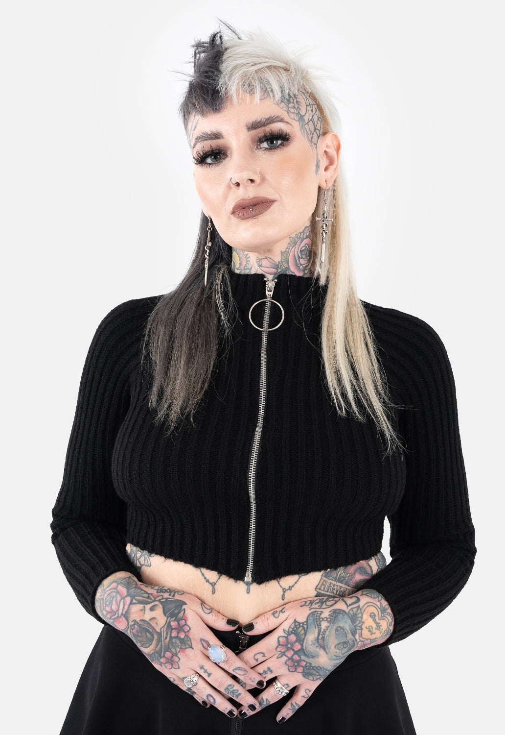 Bonnie Zip Through Long Sleeved Knit