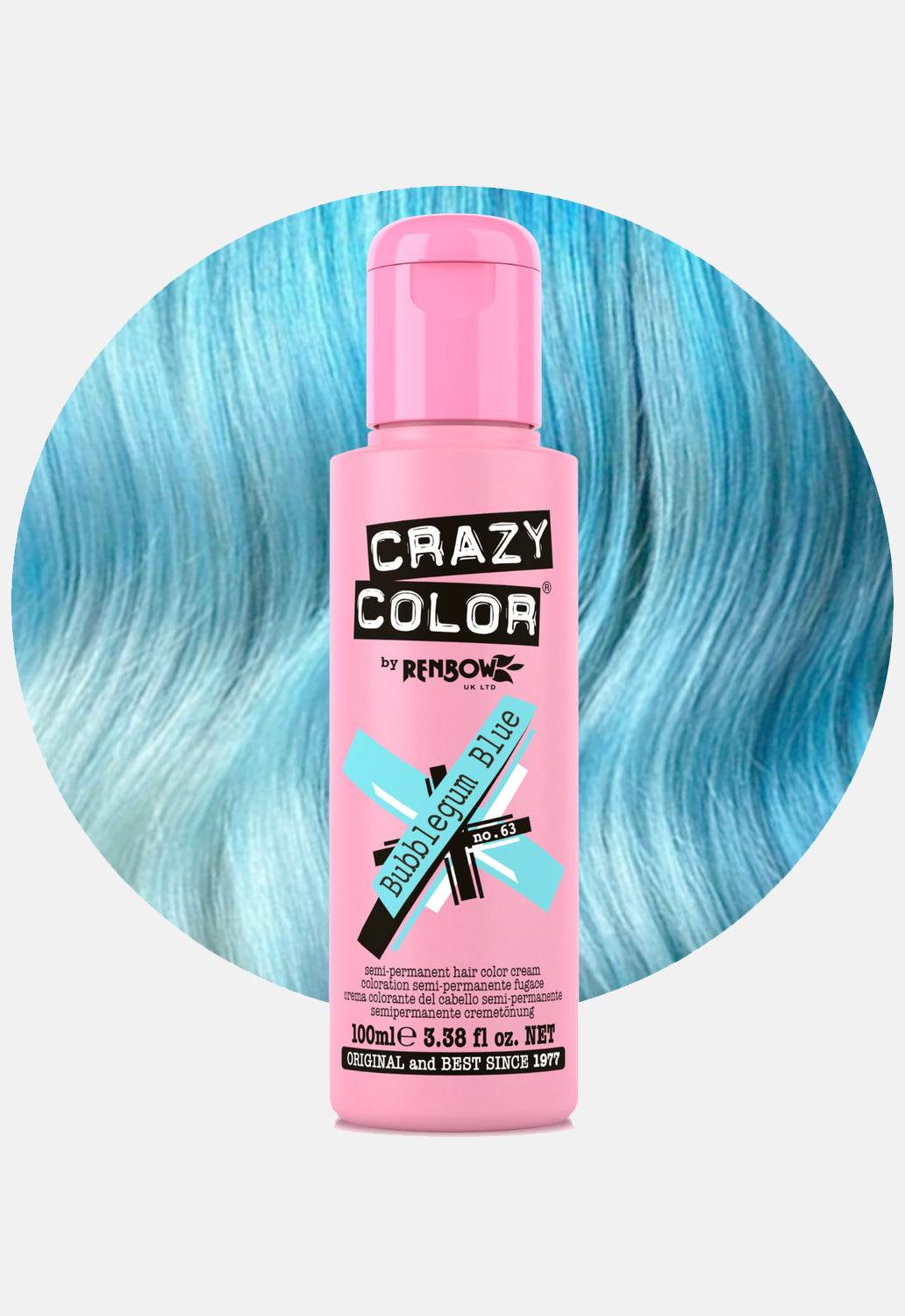 Bubblegum Blue Hair Dye