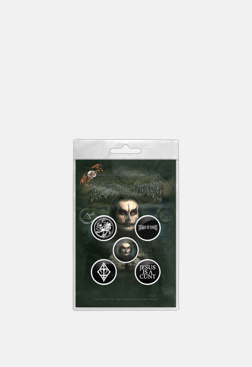 Hammer Of The Witch Button Badge Set