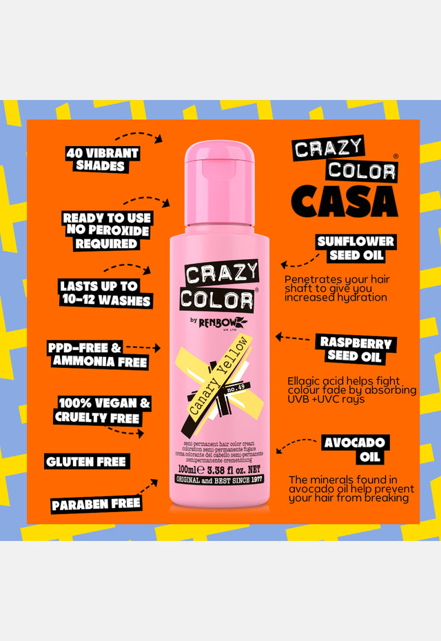 Canary Yellow Hair Dye