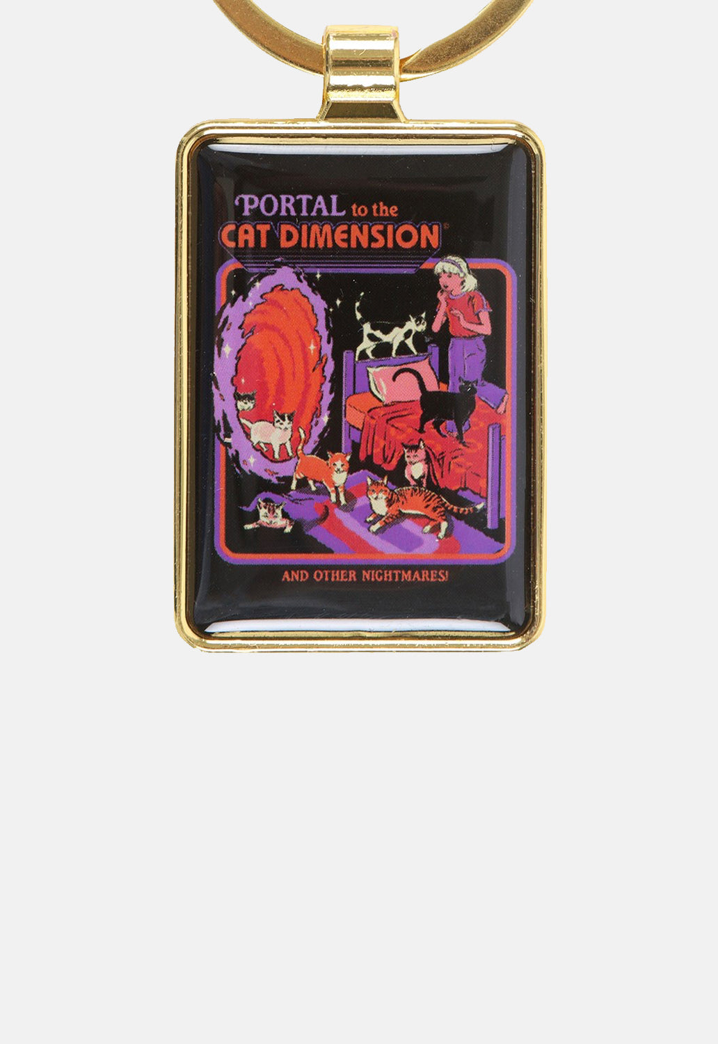 Cat Dimension Keyring