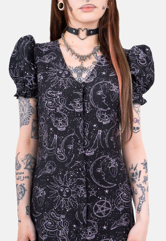 Celeste Puff Sleeve Maxi Dress
