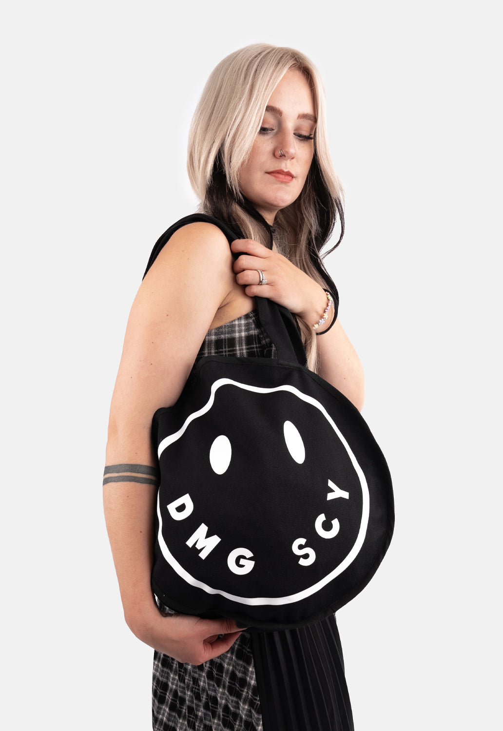 Smiley Circle Tote Bag