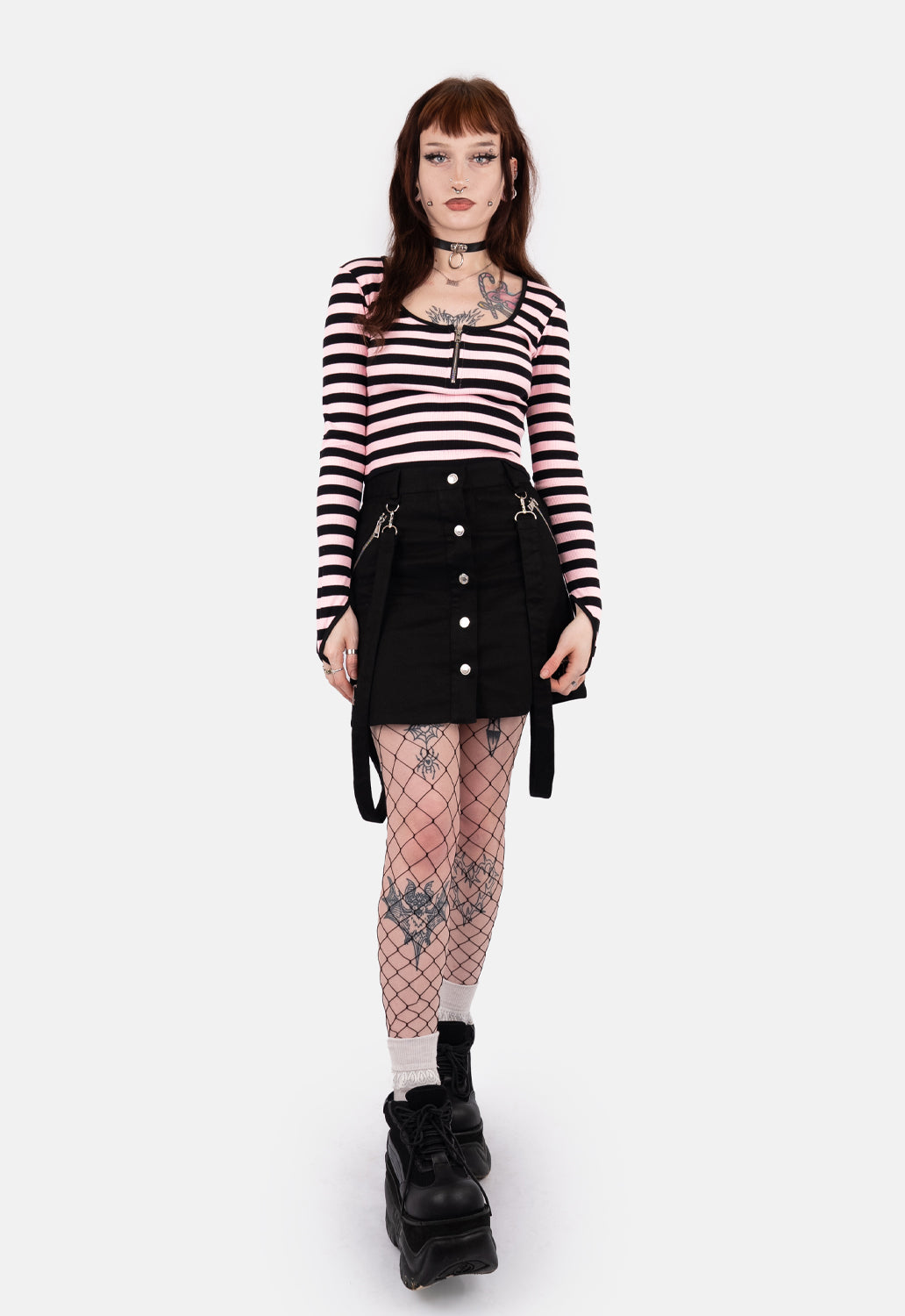 Dalia Front Zip Up Top