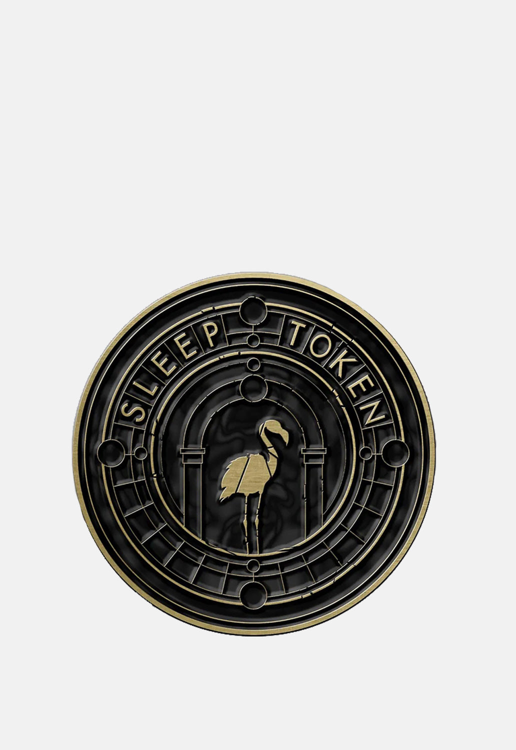 Even In Arcadia Crest Pin Badge