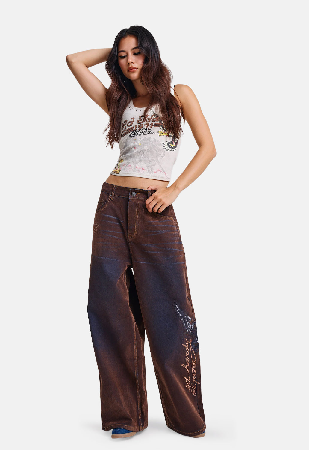 Signature Eagle Velvet Flocked Xxtra Jeans