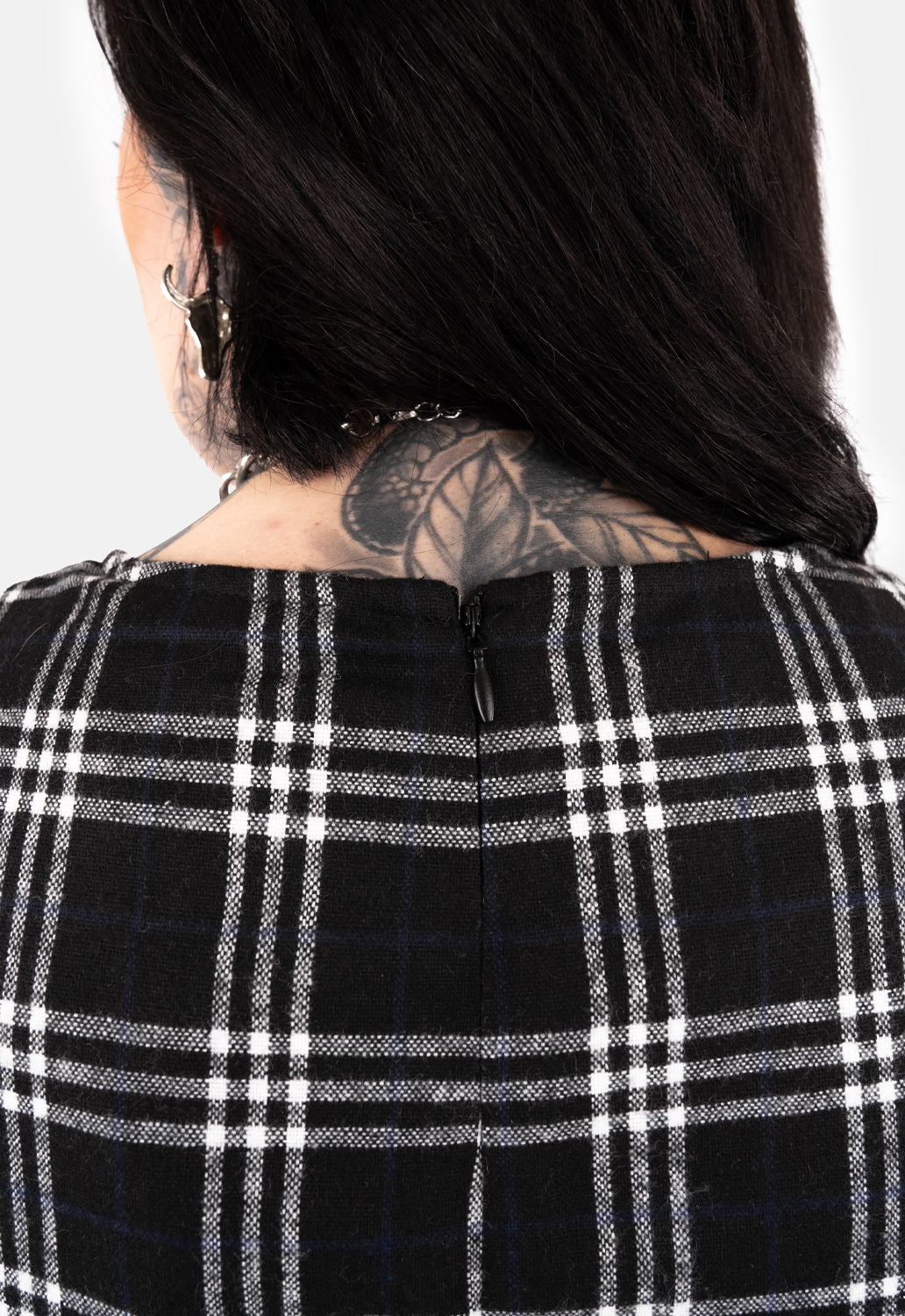 Eria Check Shift Mini Dress