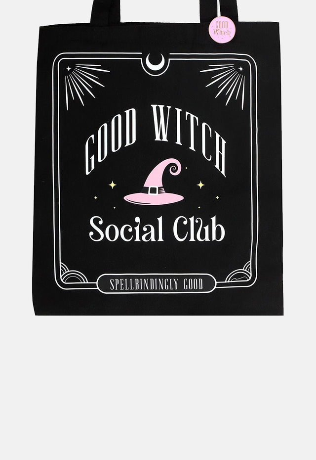 Good Witch Pin Badge Tote Bag