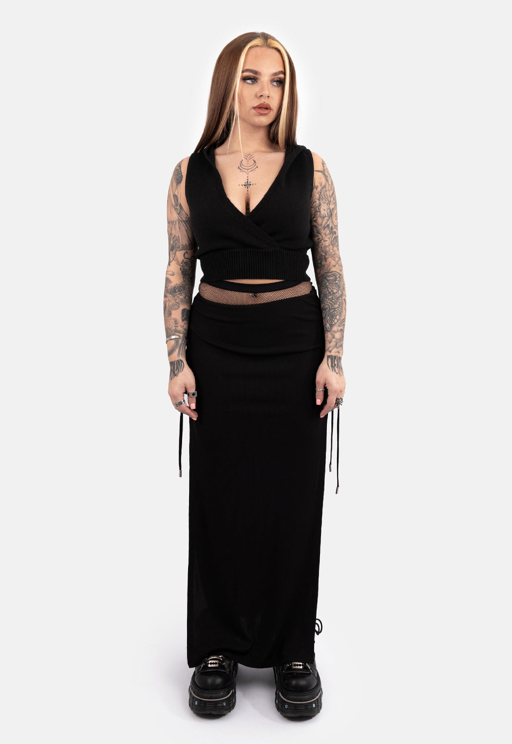Grace Hooded Cropped Knit