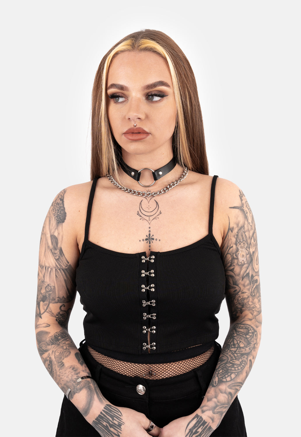 Jean Hook & Eye Tank Top