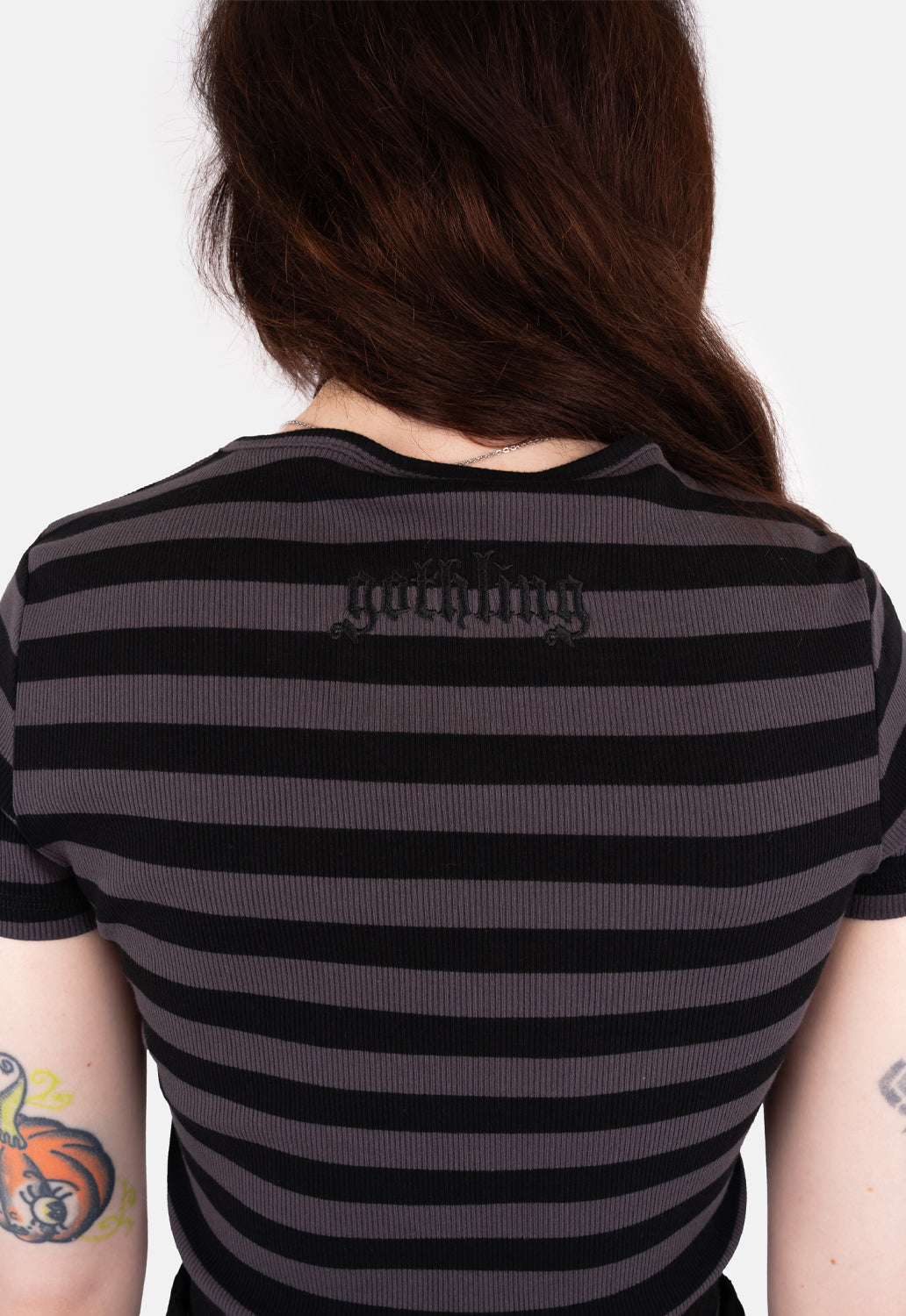 Kye Striped Front Cut Out Top