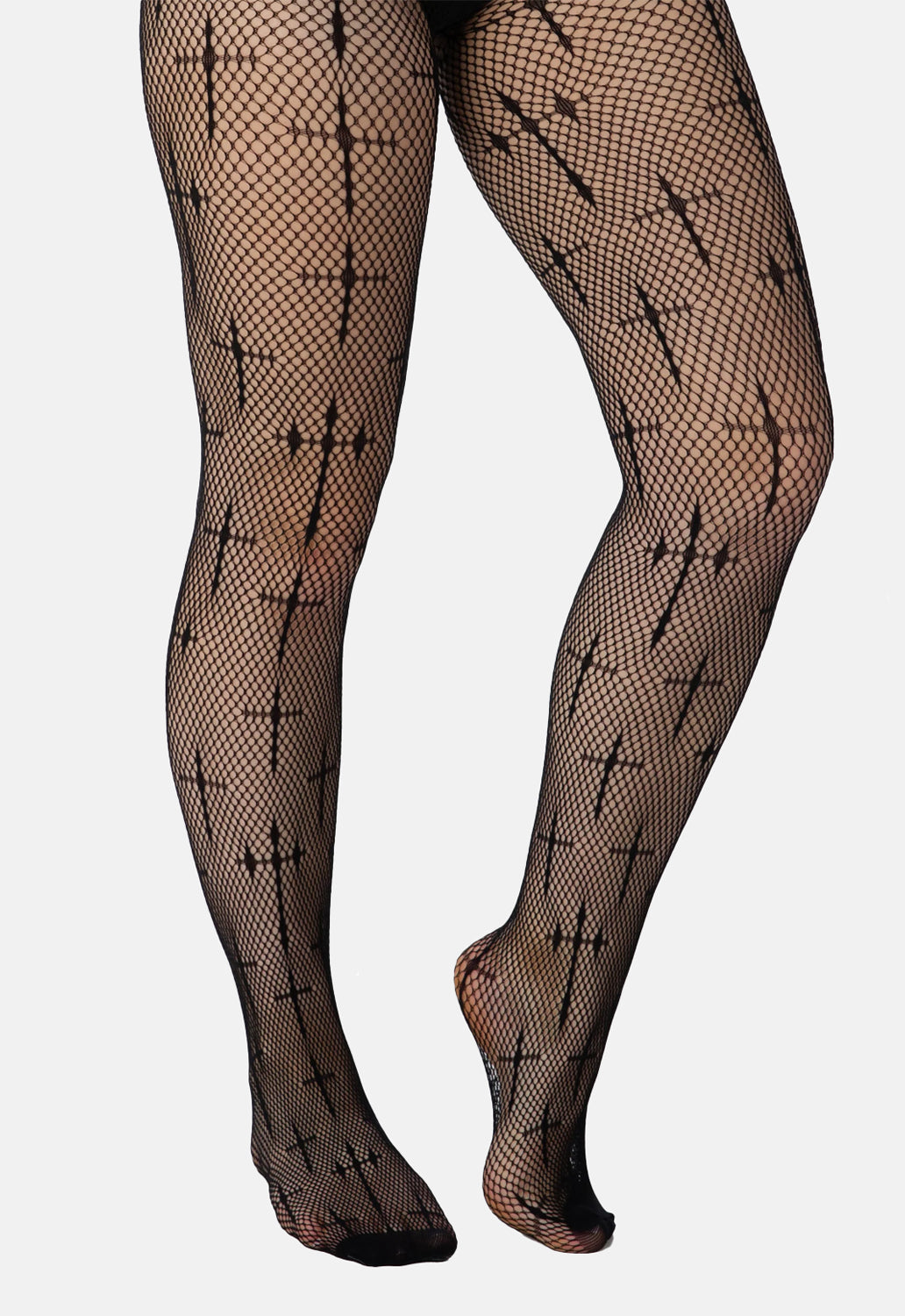 Latin Cross Net Tights