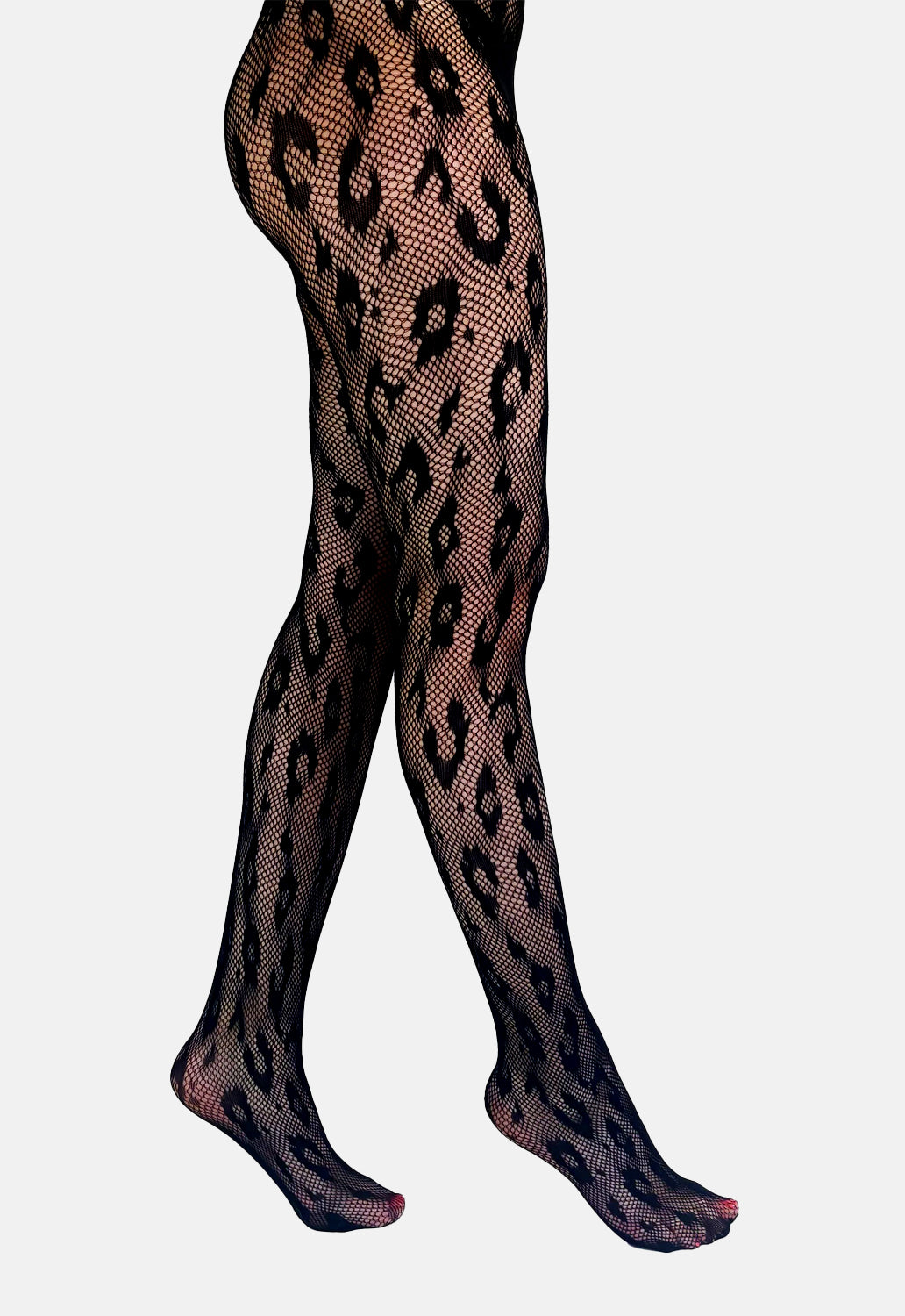 Leopard Net Tights