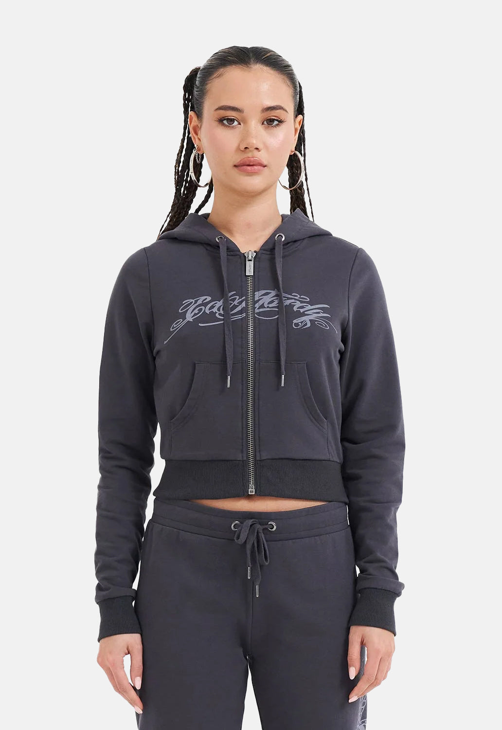 Love Is Mystery Crop Hoodie