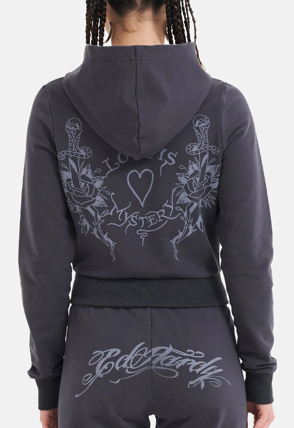 Love Is Mystery Crop Hoodie