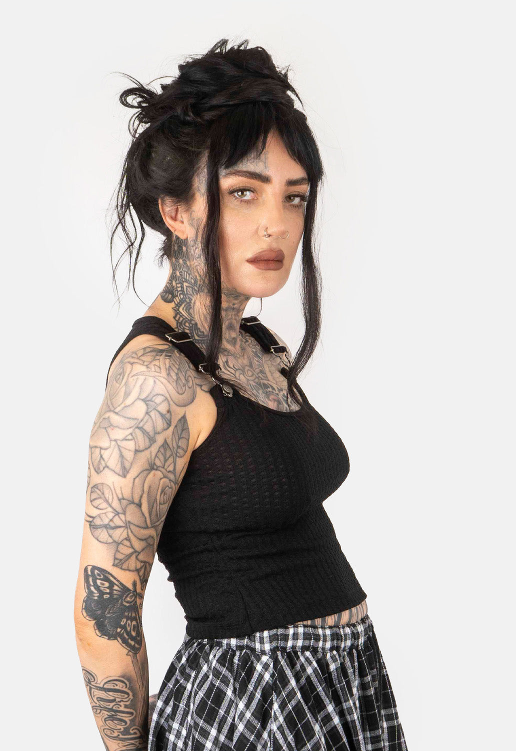 Lucy Overall Strap Tank Top