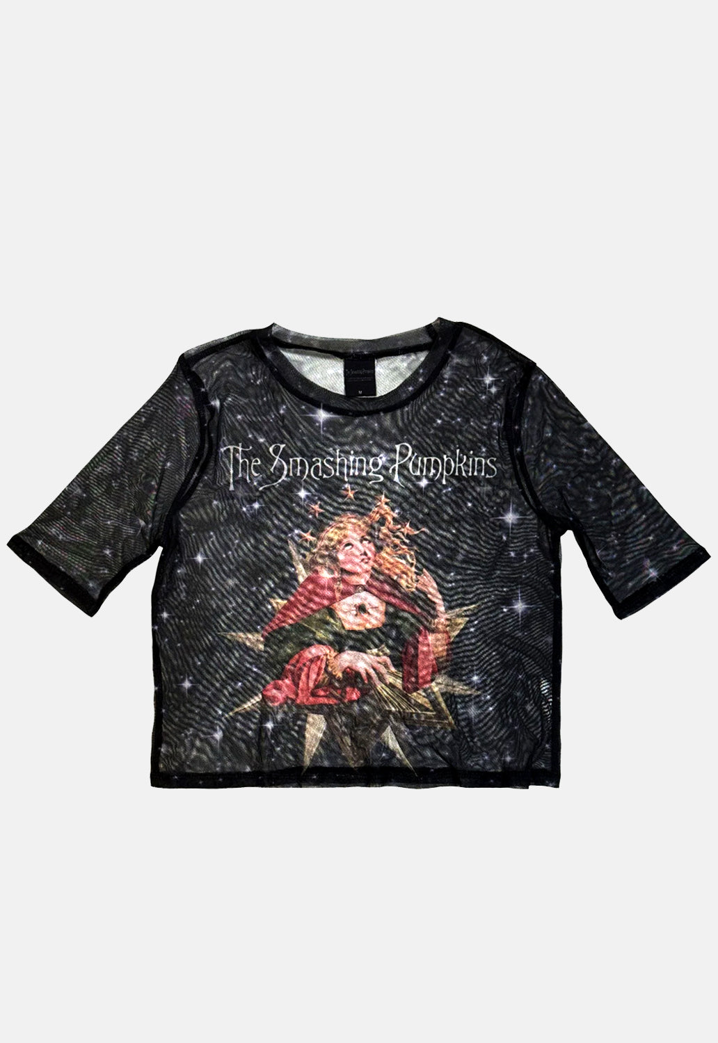 Mellon Collie Art 3 Mesh Crop Top