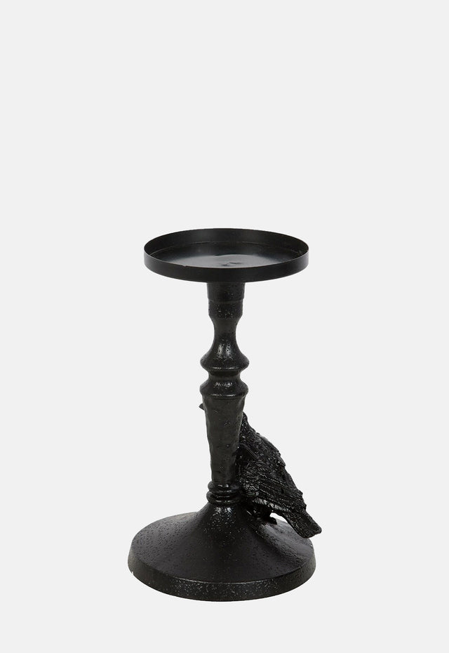 Mystic Raven Pillar Candle Holder