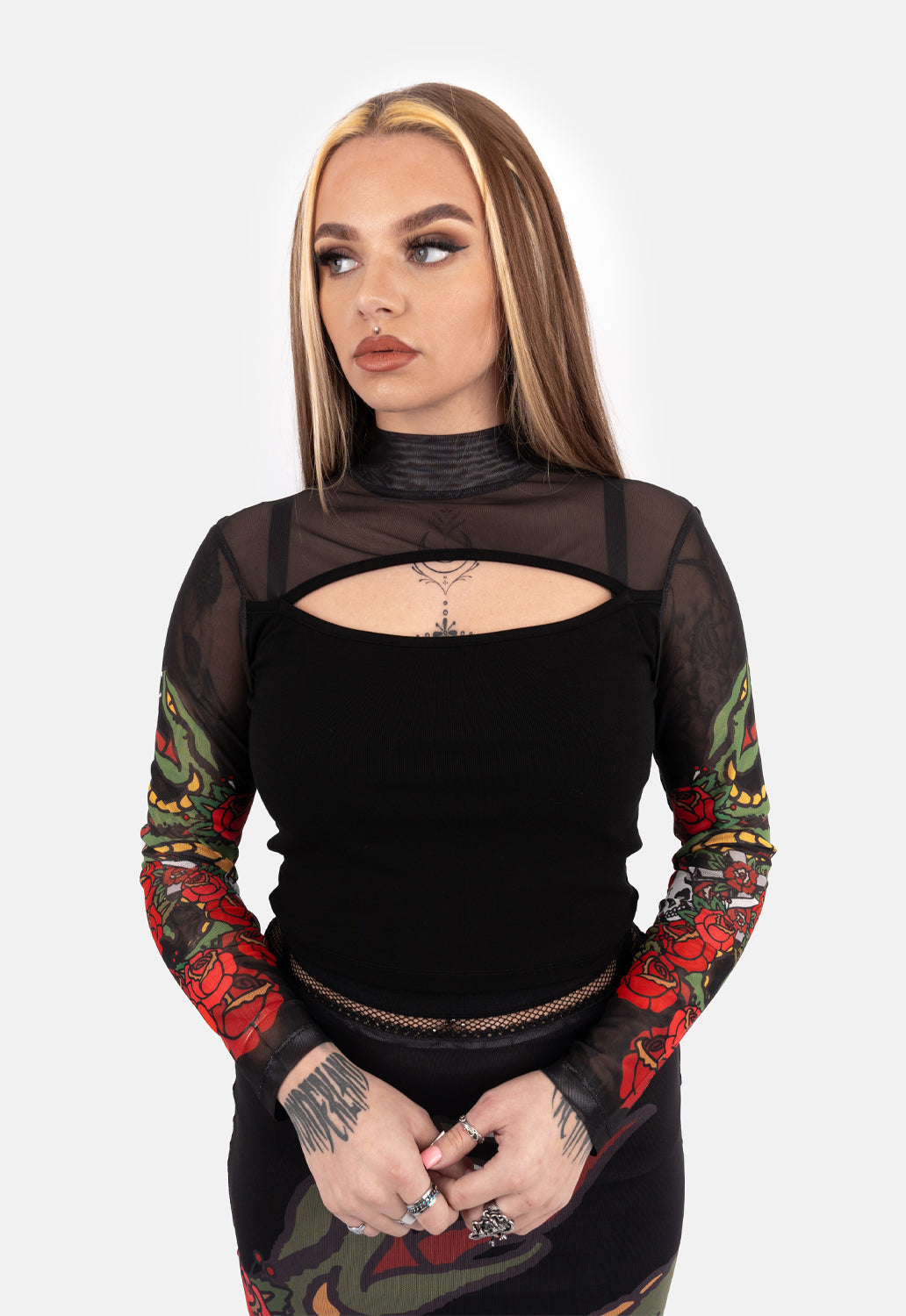Peggy Front Cut Out Top