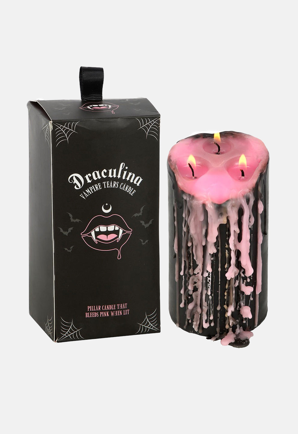 Large Pink Vampire Candle