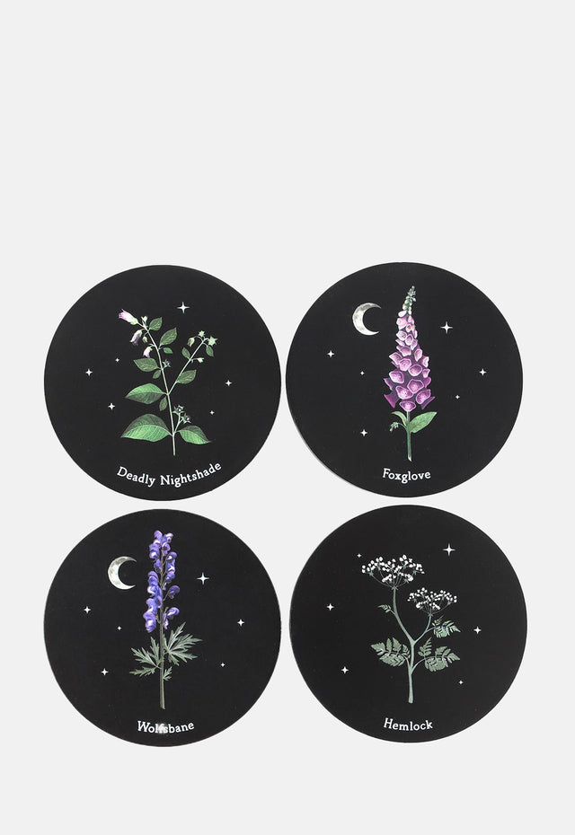 Poisonous Plants Coaster Set