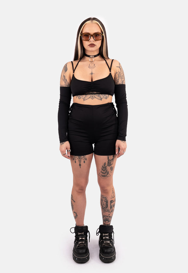 Polana Lace Up Biker Short