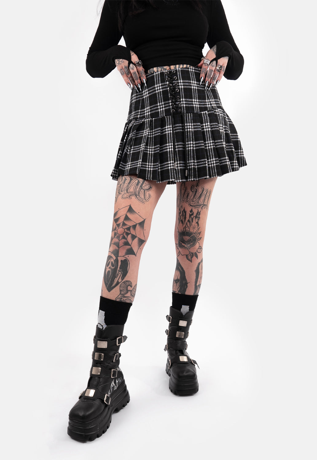 Rhianna Pleated Mini Skirt