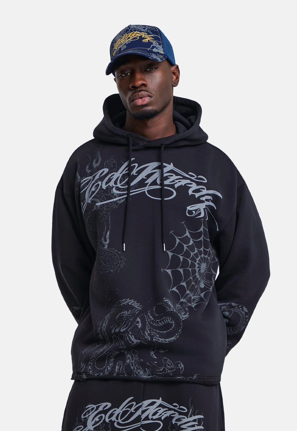 Shadow Graphic Relax Hoodie