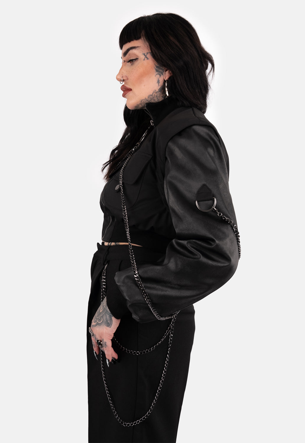 Shasta Cropped Bomber Jacket