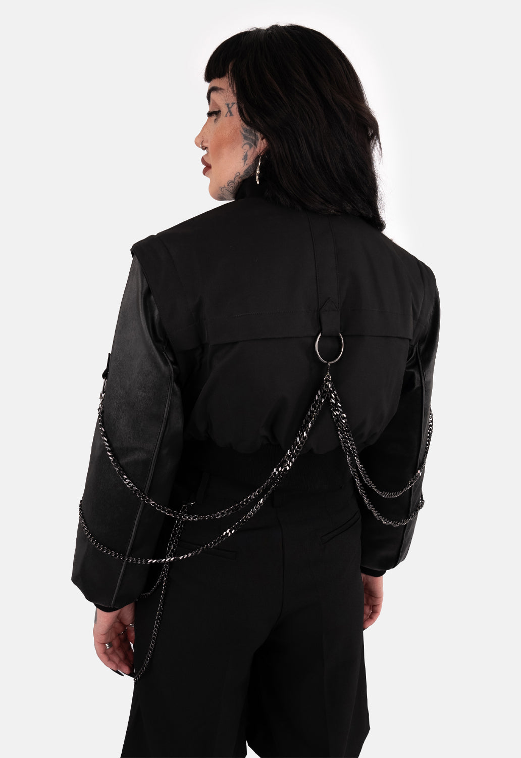 Shasta Cropped Bomber Jacket