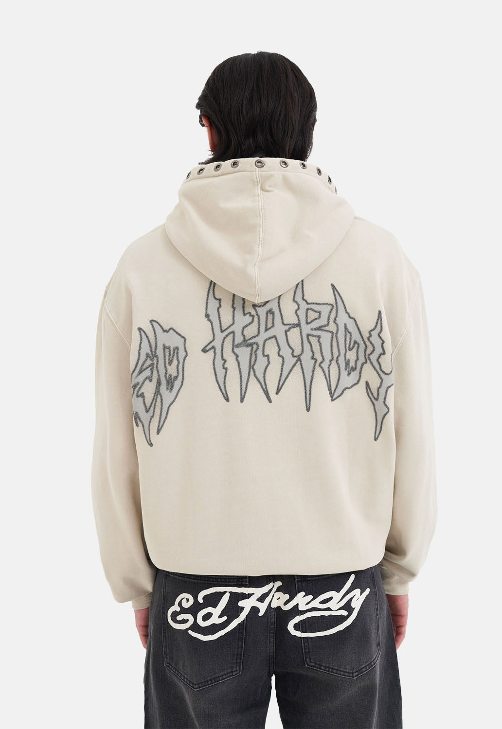 Skeleton In Acid Zip Hoodie