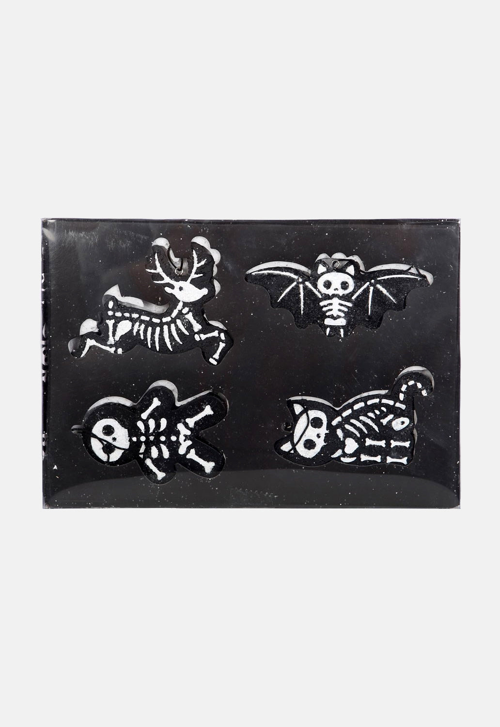 Skeleton Cookie Ornaments 4 Pack