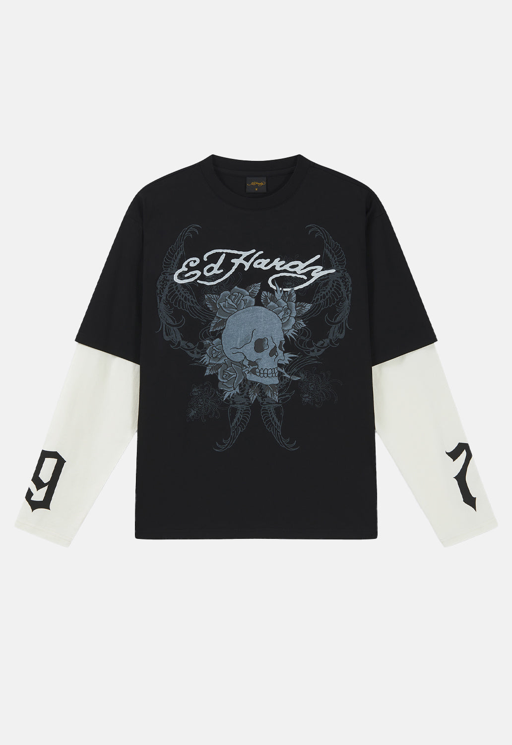 Skull Double Layer Relaxed T-Shirt