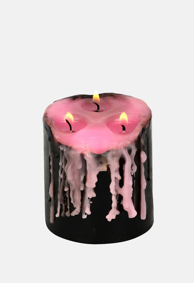 Small Pink Vampire Candle