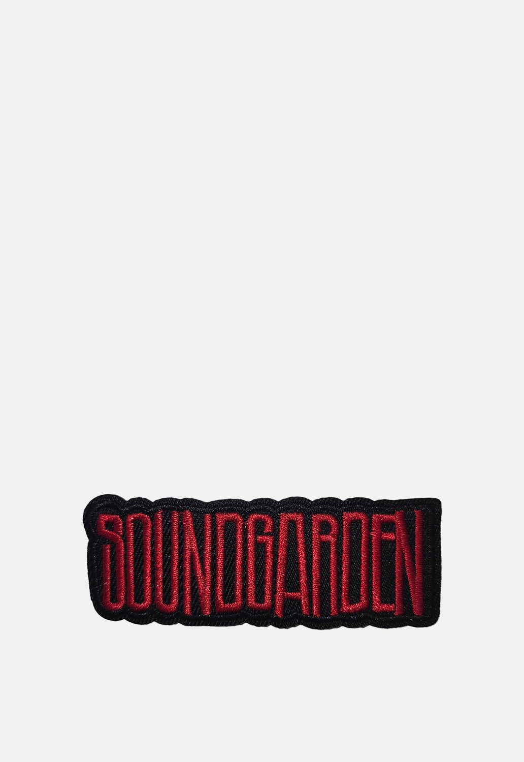 Red Text Logo Patch