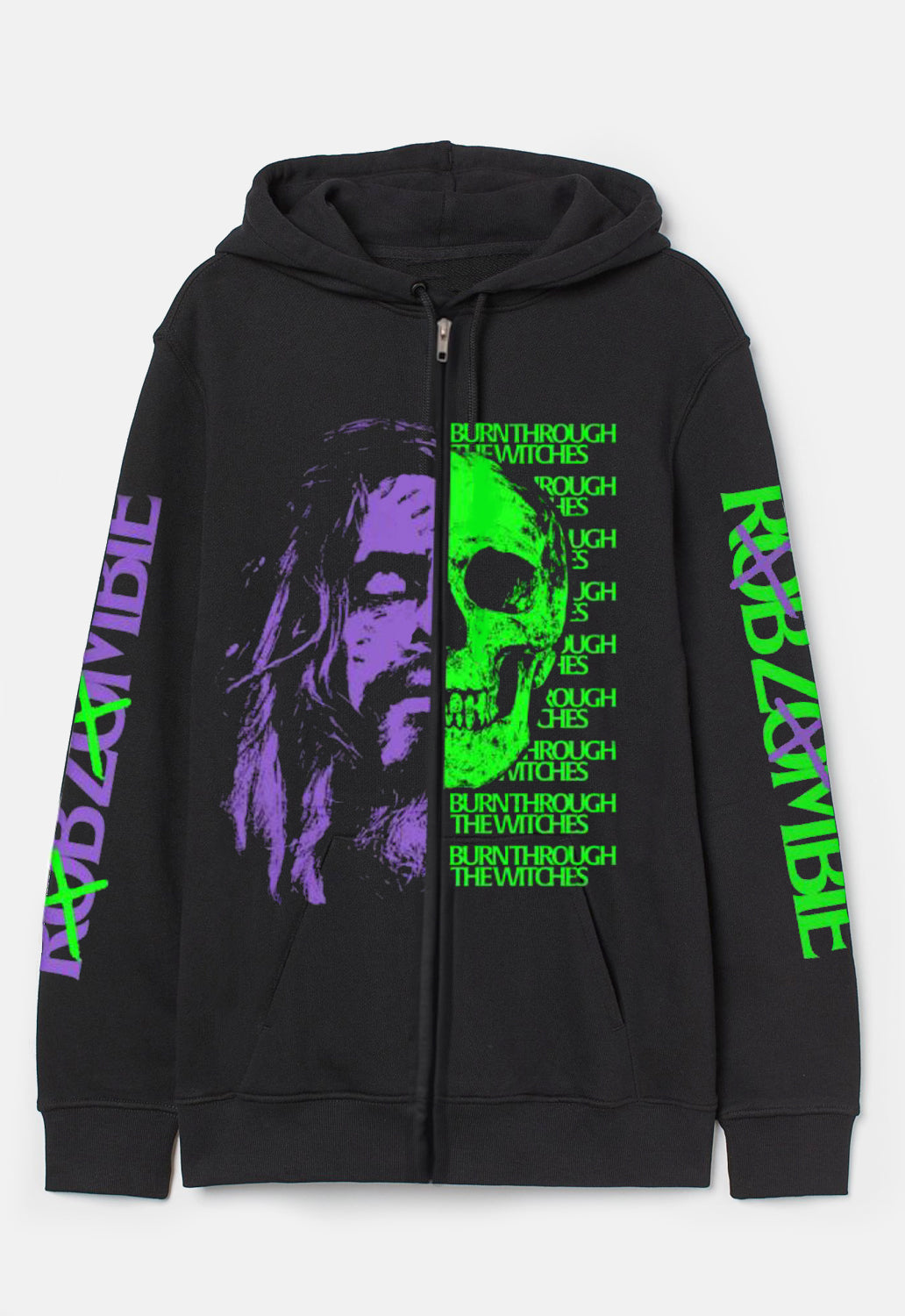 Split Face Zip Hoodie