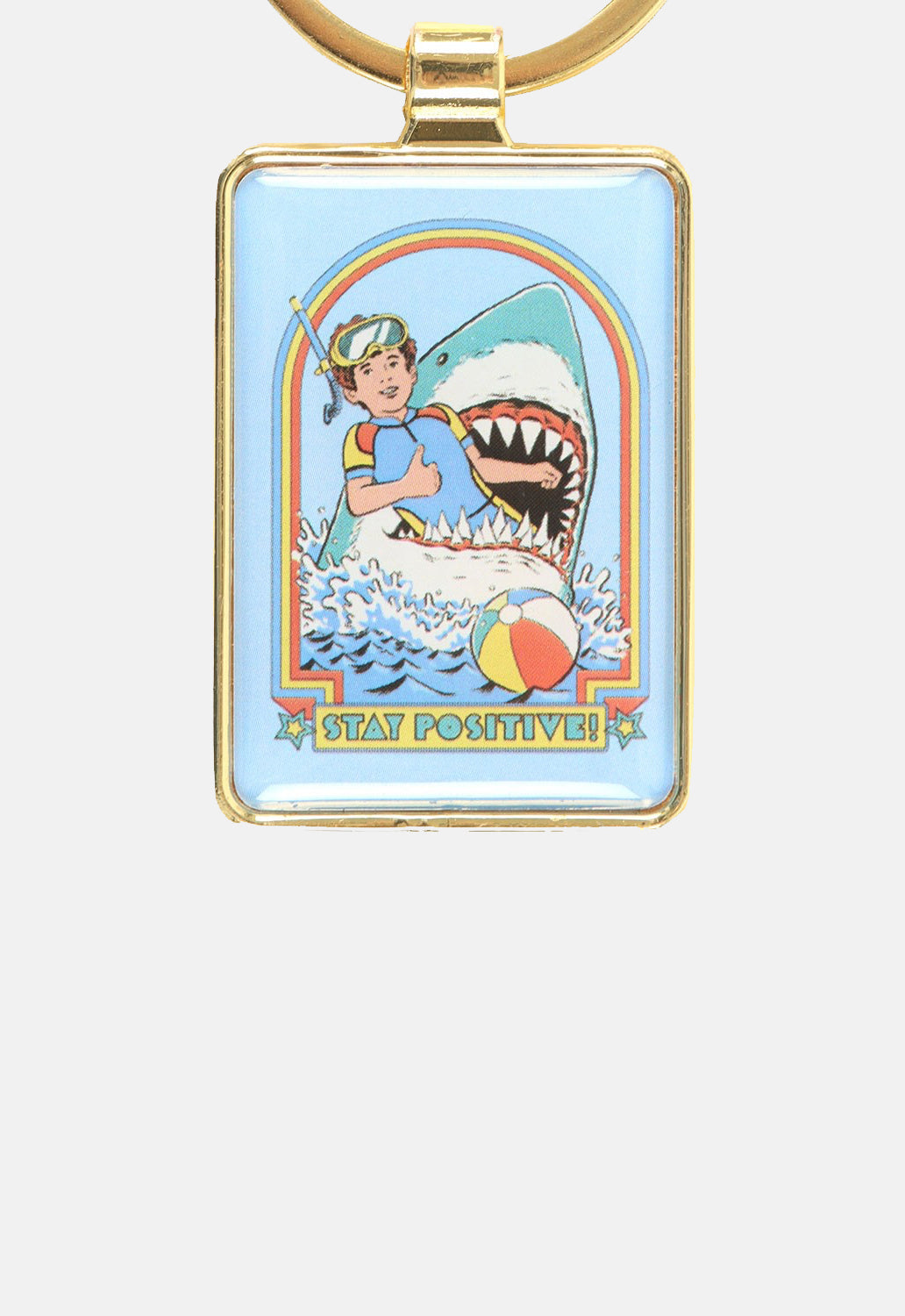 Stay Positive Keyring