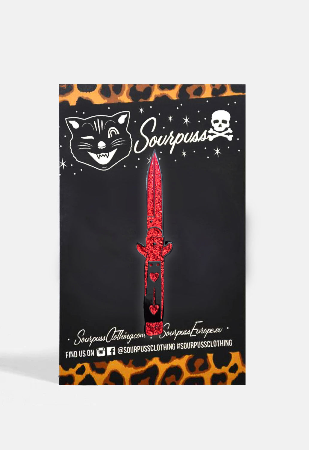 Straight Razor Red Pin Badge