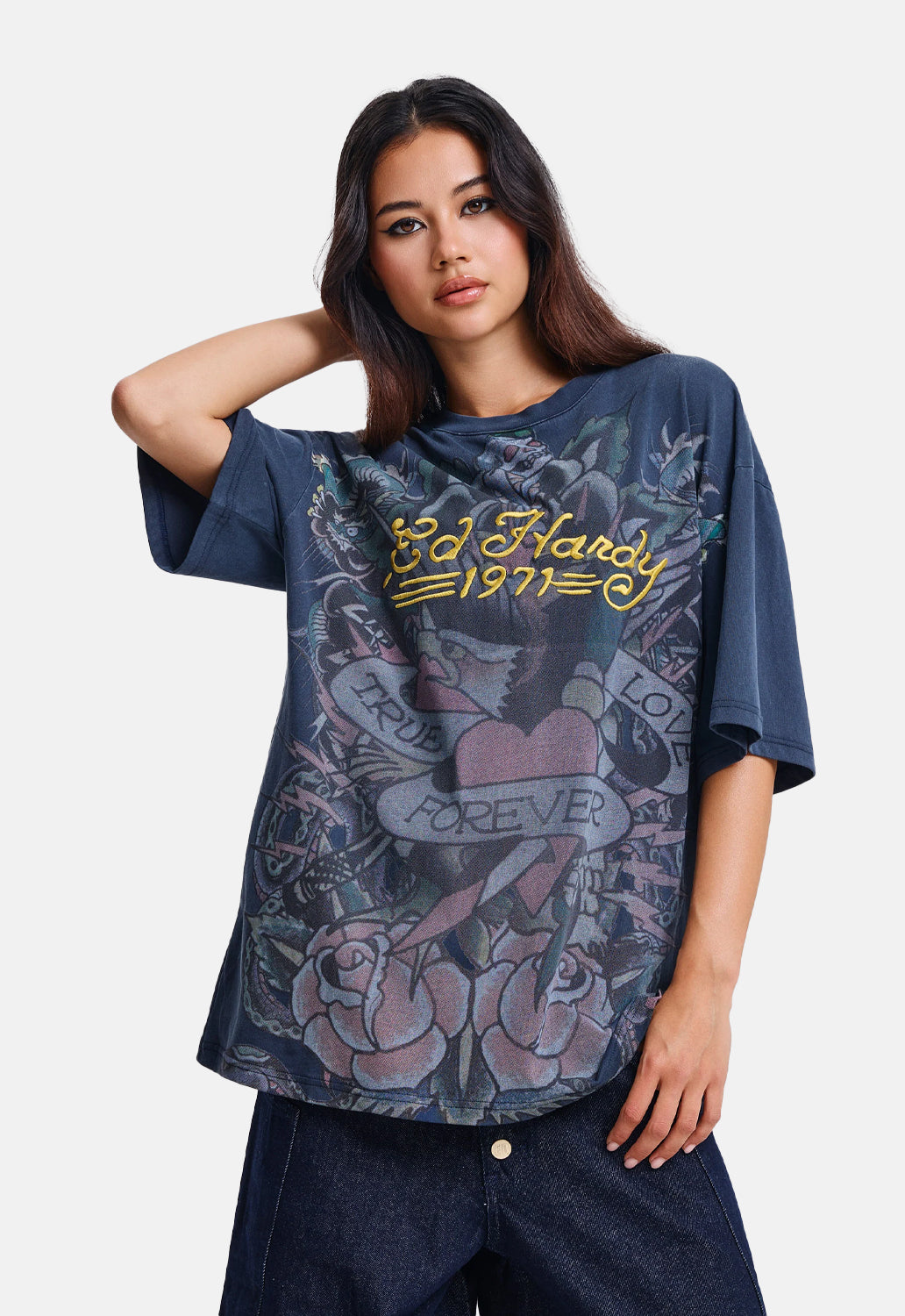 True Love Tattoo Washed Relaxed T-Shirt