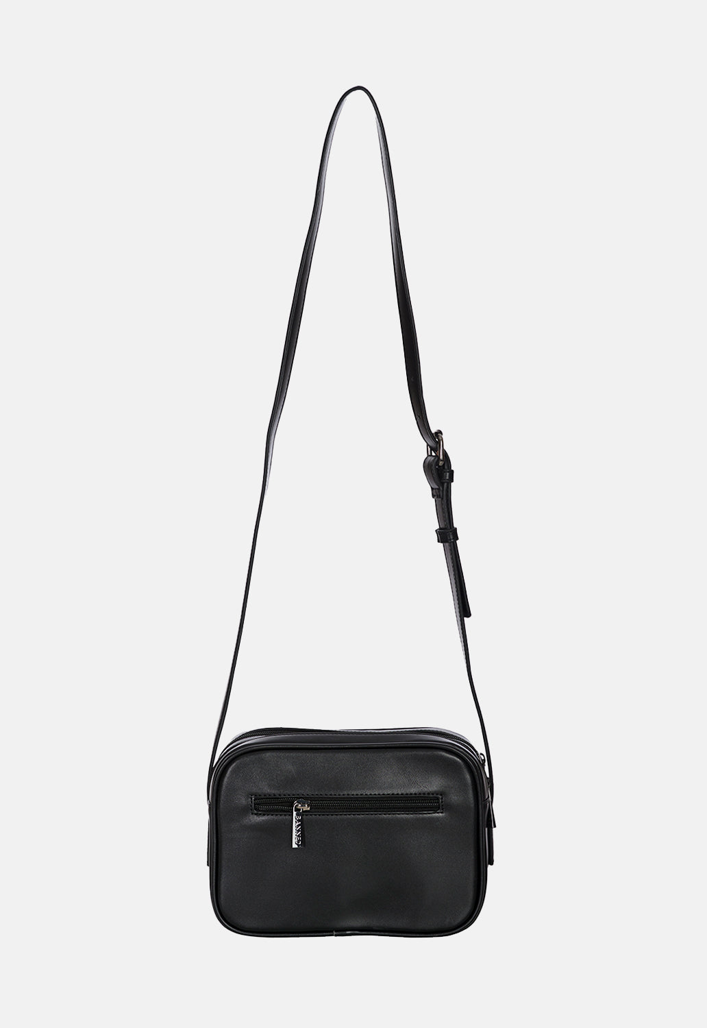Black Twin Skull Crossbody Bag