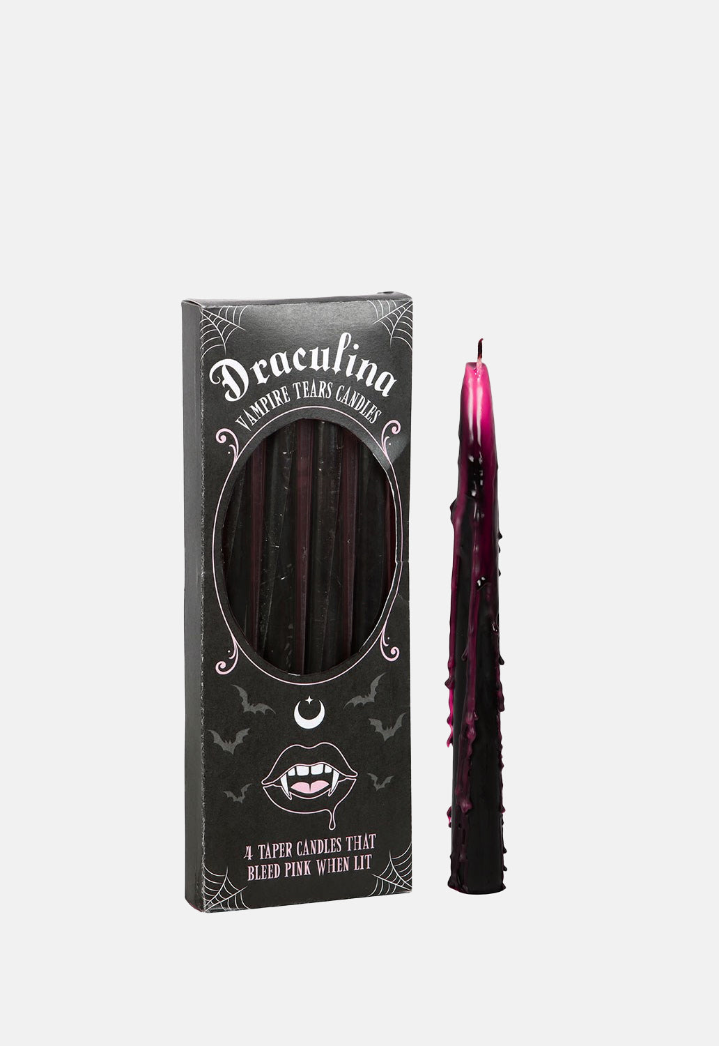 Draculina 4 Pink Vampire Tears Candles